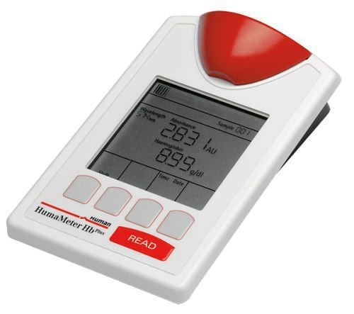 Portable hemoglobin analyzer HumaMeter Hb plus HUMAN