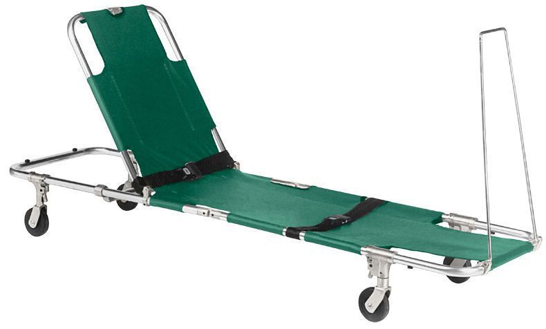 Folding stretcher / on casters / 2-section JSA-604-S Junkin Safety Appliance Company