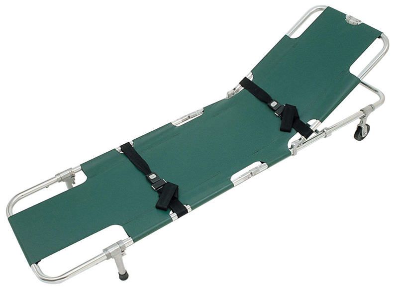 Folding stretcher / on casters / 2-section JSA-604 Junkin Safety Appliance Company