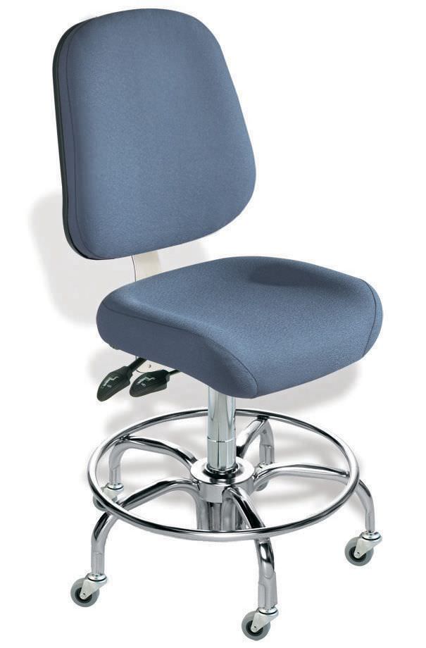 Office chair / with backrest / on casters / rotating HC Sewn Seams Biofit