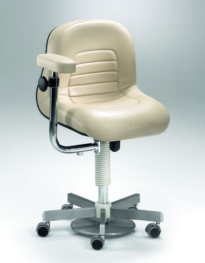Dental stool / on casters / height-adjustable / with armrests Coburg Dentalift 22004 Jörg & Sohn