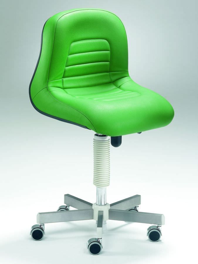 Dental stool / on casters / height-adjustable / with backrest Coburg Dentalift 11004 Jörg & Sohn