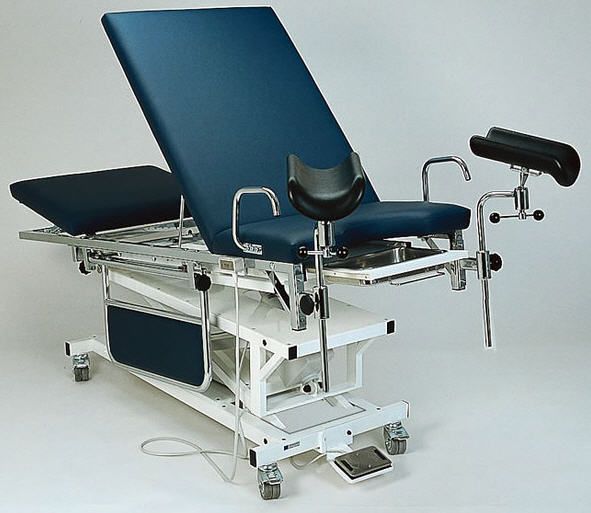 Electrical examination table / on casters / height-adjustable / 3-section 2648 - 01 K.H. Dewert