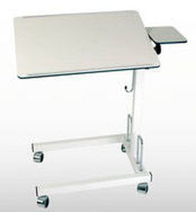 Reclining overbed table / height-adjustable / on casters 150 x 200 mm | 325 Series K.H. Dewert