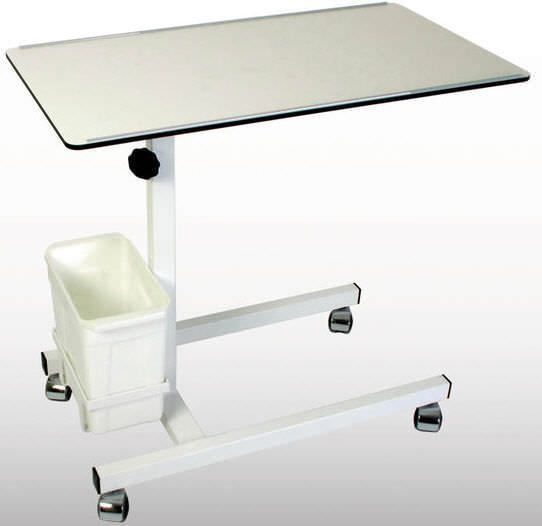 Reclining overbed table / height-adjustable / on casters 760 x 420 mm | 327 Series K.H. Dewert