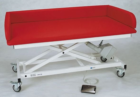 Hydraulic examination table / height-adjustable / on casters / 1-section 2114-00 K.H. Dewert