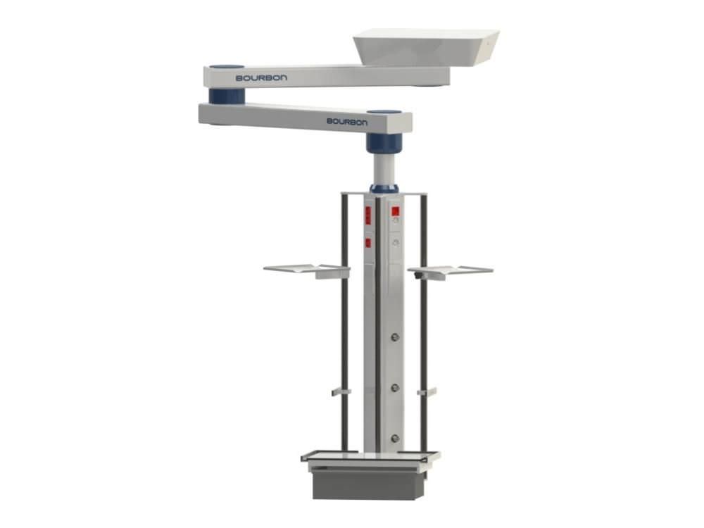 Ceiling-mounted medical pendant / articulated / with column 6RP Bourbon