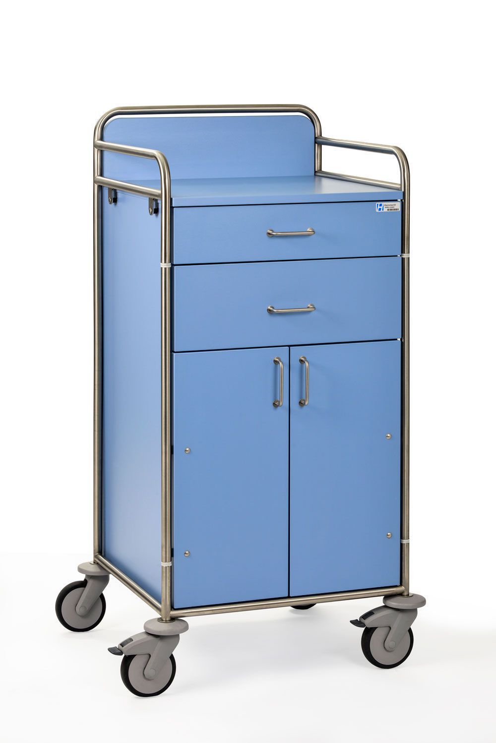 Treatment trolley / with drawer / modular EWPU 410 H BLAU Hammerlit
