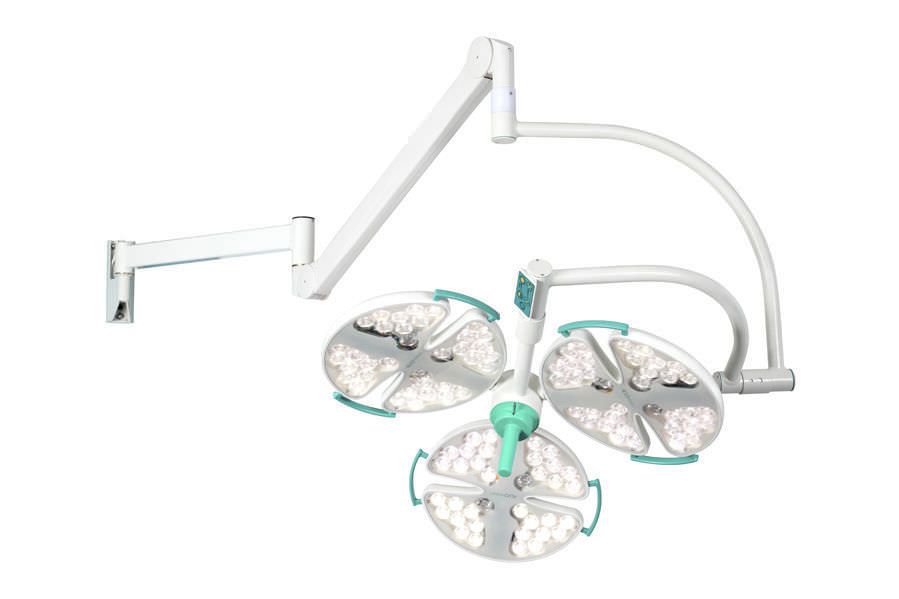 LED surgical light / ceiling-mounted / with control panel / 1-arm 6-01 ALVO Medical