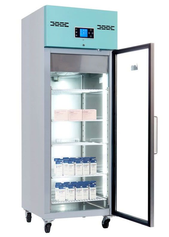 Pharmacy refrigerator / cabinet / 1-door 2 °C ... 8 ° C, 600 L | PGR600UK Lec Medical