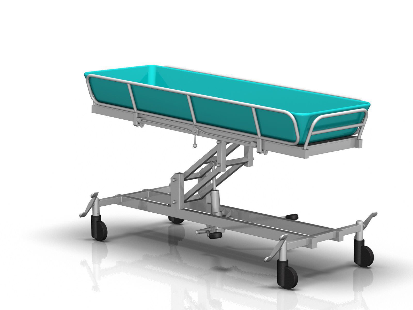Hydraulic shower trolley / height-adjustable 2-065 ALVO Medical