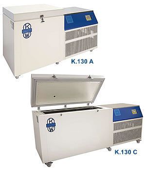 Laboratory freezer / chest / ultra-low-temperature / 1-door Serie K.130 A, K.130 C KW Apparecchi Scientifici