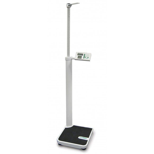 Electronic patient weighing scale / column type / with BMI calculation / with height rod 300 kg | M-100 Marsden Weighing Machine Group