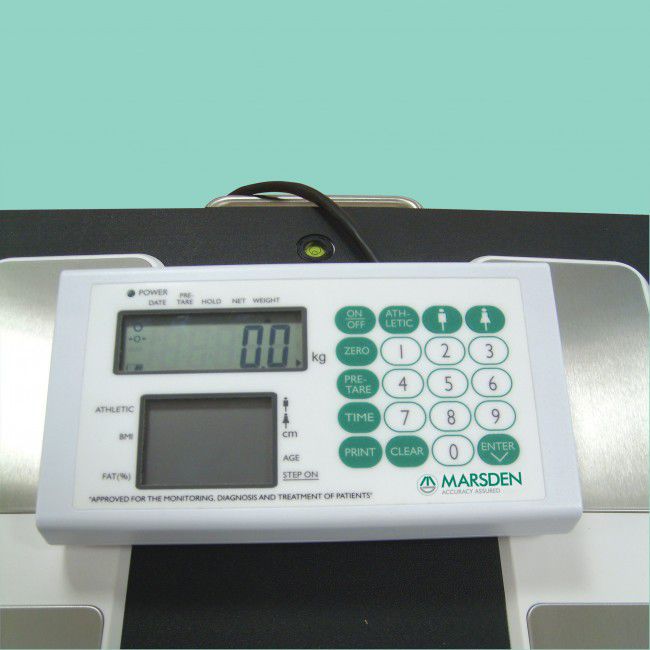Bio-impedancemetry body composition analyzer / with mobile display / with BMI calculation 300 Kg | MBF-6000 Marsden Weighing Machine Group
