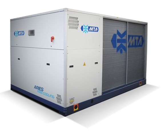 Free cooling water chiller / for healthcare facilities 51 - 177 kw | ARIES M.T.A. S.p.A.