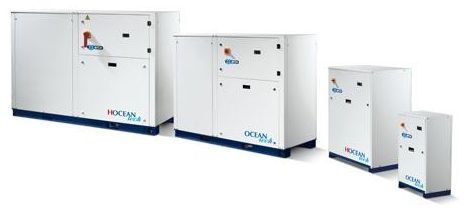 Water-cooled water chiller / for healthcare facilities 4.5 - 200 kw | OCEAN tech M.T.A. S.p.A.