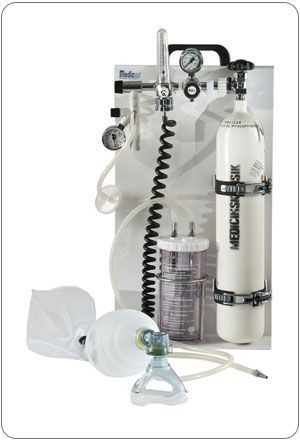 Portable oxygen therapy system / with oxygen cylinder 0 - 15 l/min MEDICOP medical equipment