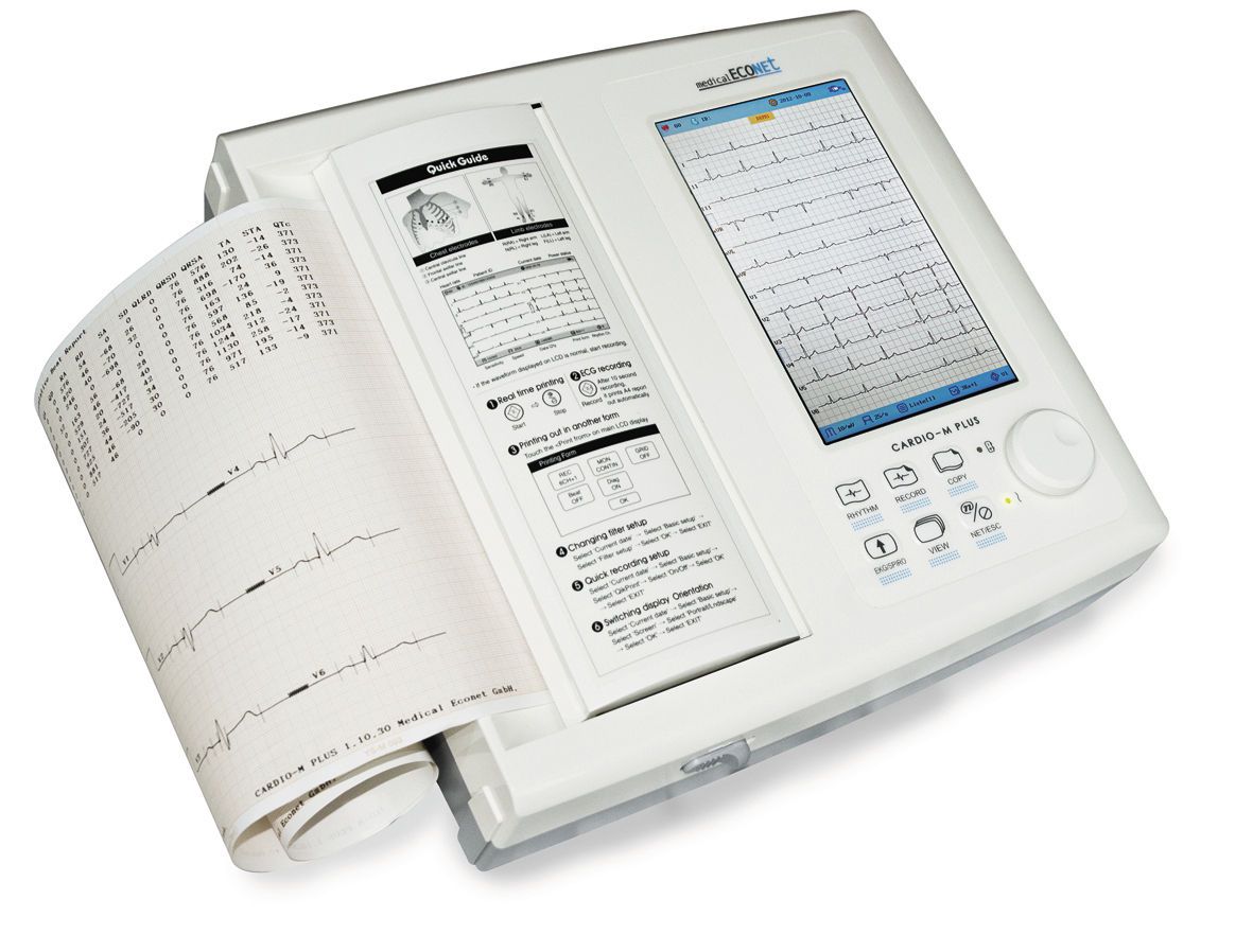 Digital electrocardiograph / 12-channel / with touchscreen Cardio M Plus Medical Econet
