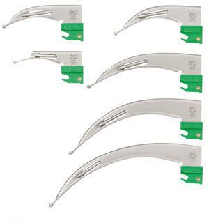 Macintosh laryngoscope blade / stainless steel / fiber optic KaWe