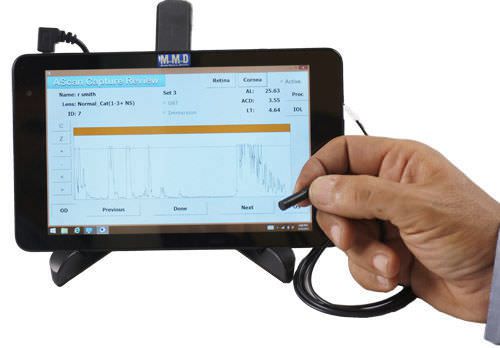 Ophthalmic biometer (ophthalmic examination) / ultrasound biometry / hand-held A2000 A-Scan Tablet Micro Medical Devices