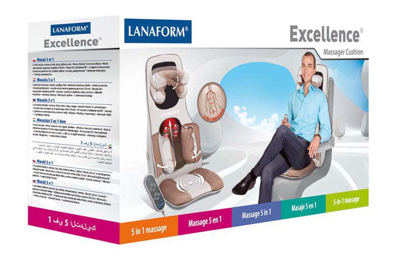 Shiatsu massage seat cover Excellence Lanaform