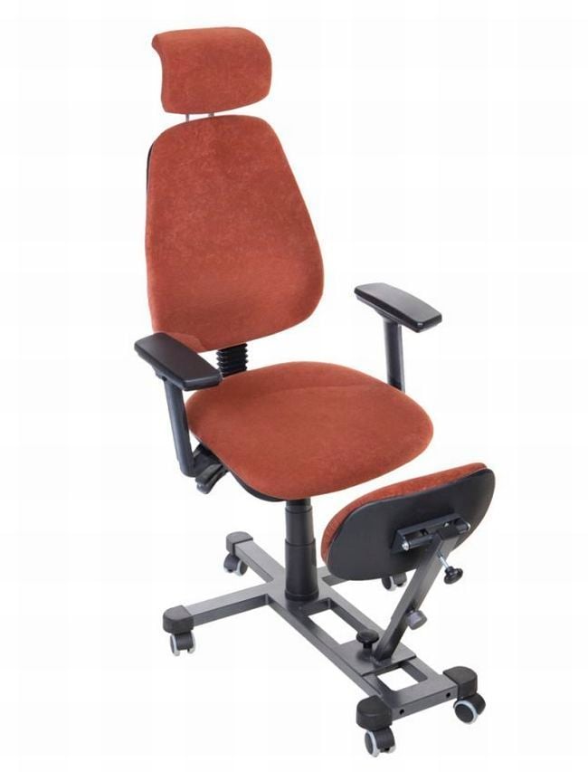 Kneeling chair / with armrests / on casters / with backrest DR JAWNY PREMIUM Meden-Inmed