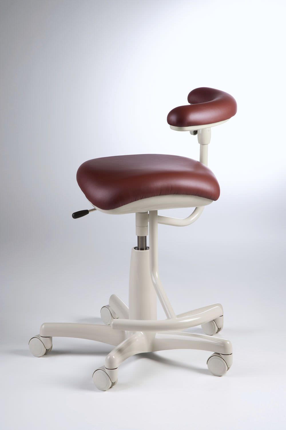 Dental stool / on casters / height-adjustable / with backrest Midmark Animal Health