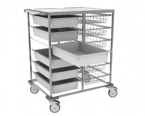 Multi-function cart / with basket / stainless steel max. 240 kg | UNI-TRANS NEREZ5212 Klaro, spol. s r.o.