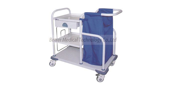 Storage trolley / service / linen / 2-tray BT188 Better Medical Technology