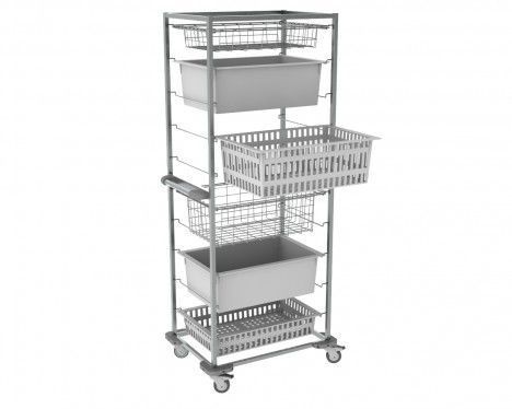 Multi-function cart / with basket / stainless steel max. 150 kg | UNI-TRANS NEREZ5203 Klaro, spol. s r.o.