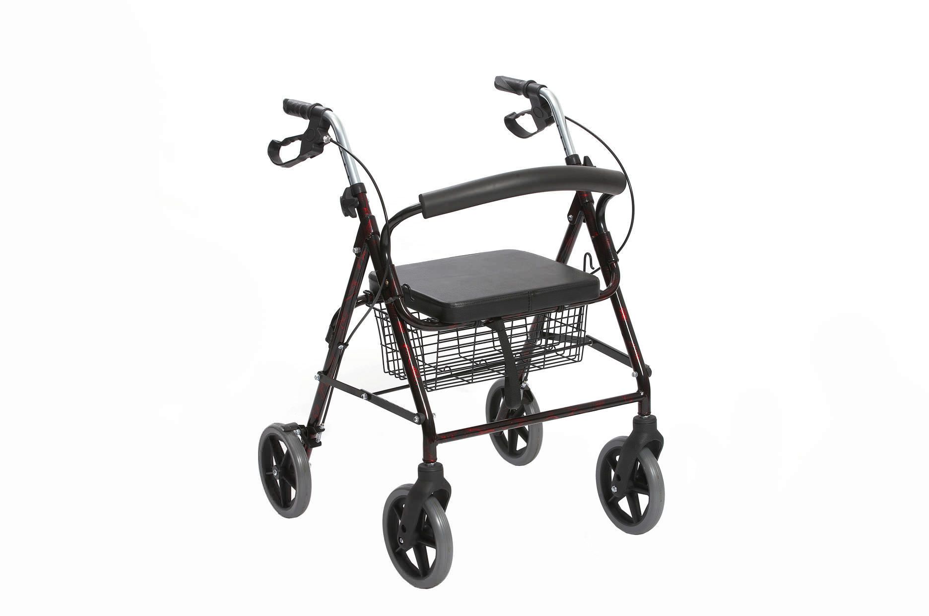4-caster rollator / with seat BT804 Better Medical Technology