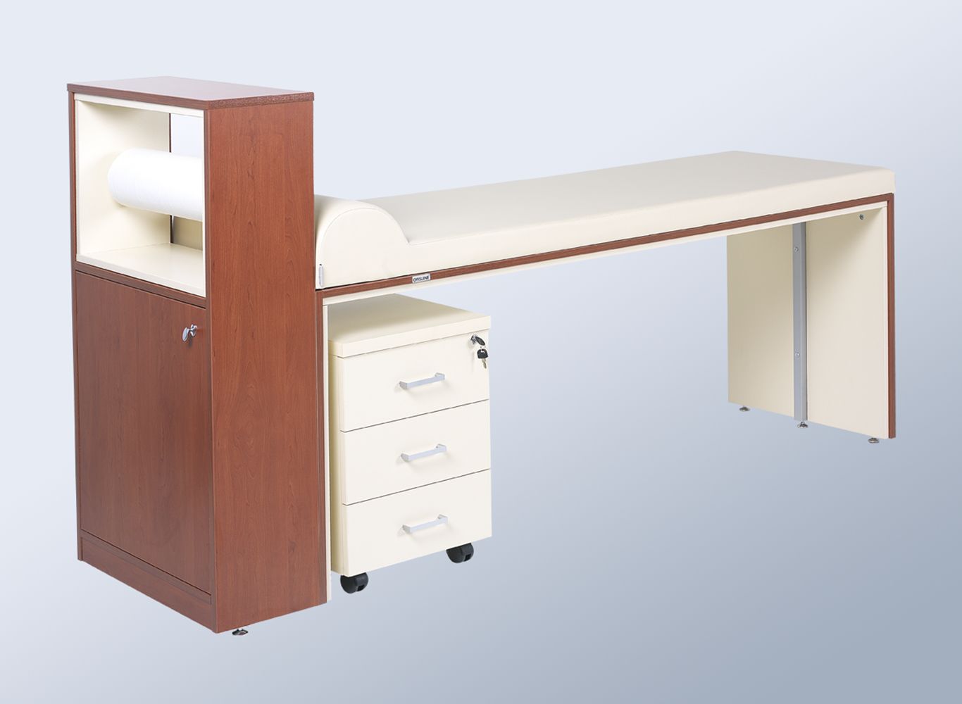 Fixed examination table / 1-section / with storage unit NTHM 096 Nitrocare