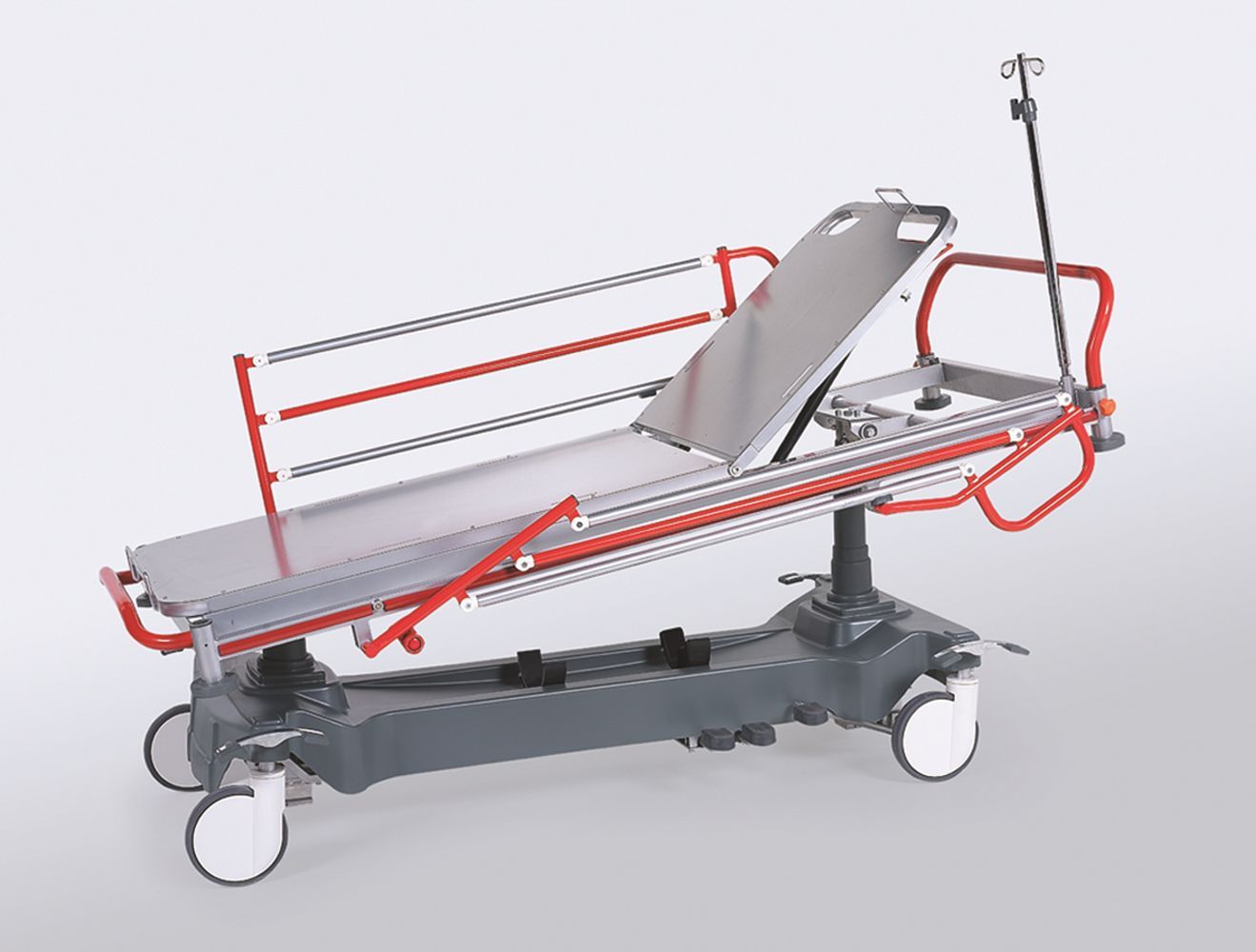 Transport stretcher trolley / height-adjustable / hydraulic / 2-section NTCR SD04 Nitrocare