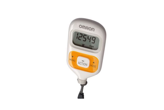 Pedometer with 2-axis sensor / thin / with calorie counter Walking style III series Omron Healthcare Europe