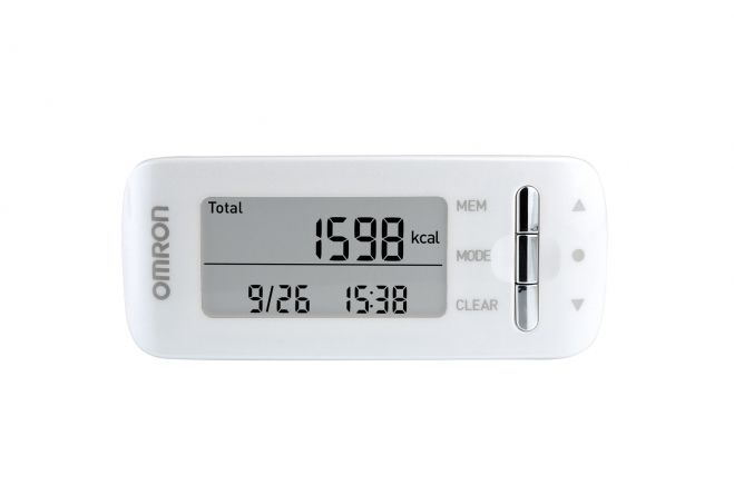 Pedometer with 3-axis sensor / thin / with calorie counter CaloriScan series Omron Healthcare Europe