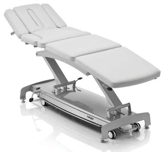 Electrical massage table / on casters / height-adjustable / 4 sections S8 osteo NOVAK M