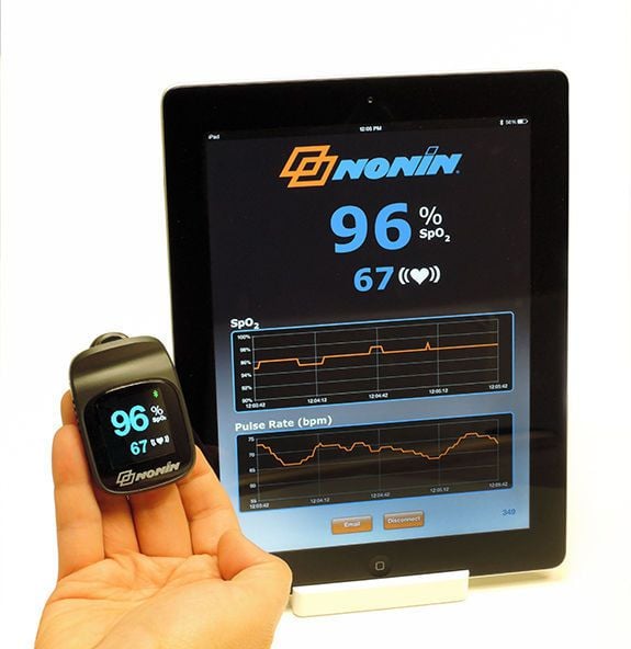 Fingertip pulse oximeter / wireless NoninConnect™ Nonin