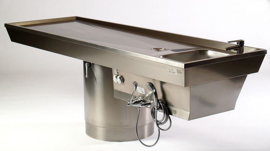 Autopsy table / rotating / with sink ST 10/200 KUGEL medical GmbH & Co. KG