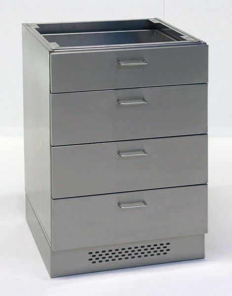 Medical cabinet / laboratory / stainless steel / 4-drawer UBS-SB-4-400 KUGEL medical GmbH & Co. KG
