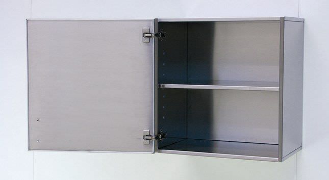 Medical cabinet / for healthcare facilities / wall-mounted / stainless steel HS-FT-400 KUGEL medical GmbH & Co. KG