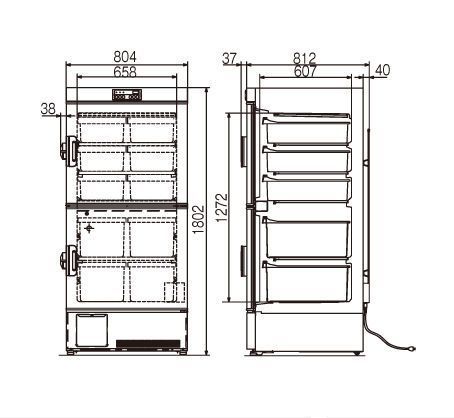 Laboratory freezer / cabinet / 1-door MDF-MU500H Panasonic
