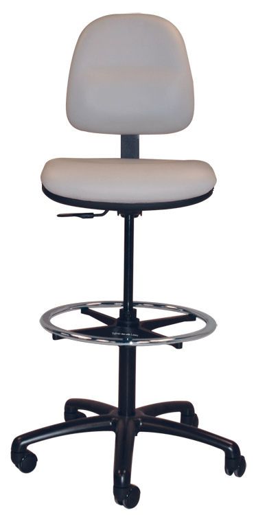 Medical stool / on casters / height-adjustable / with backrest T-584 Pedigo