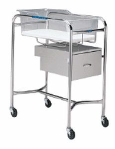 Transparent hospital baby bassinet / stainless steel P-1110-A-SS Pedigo