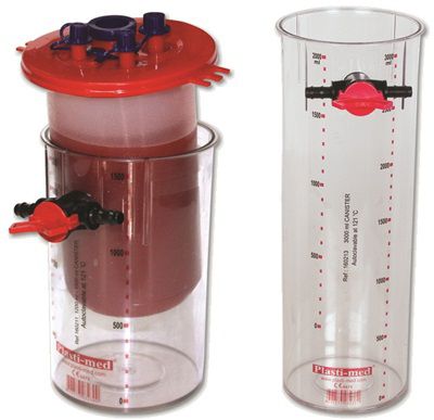 Suction unit jar / polycarbonate 1200 - 3000 mL | 160 207, 160 241 Plasti-Med