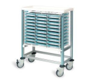 Medicine distribution trolley / storage / open-structure / 25 to 34 container HEBDO 85230 PRATICDOSE