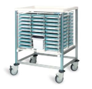 Storage trolley / medicine distribution / open-structure / 45 to 54 container HEBDO 85250 PRATICDOSE