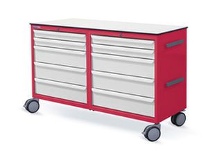 Healthcare facility worktop / on casters / with drawer / modular 8A107XX series PRATICDOSE