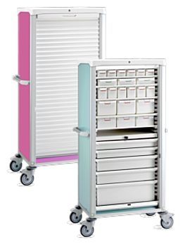 Storage cabinet / medical / for healthcare facilities / with tambour door EVOLYS PRATICDOSE