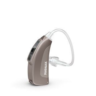 Mini behind the ear, hearing aid with ear tube Ambra microM Phonak