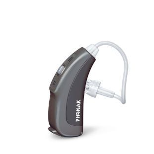 Mini behind the ear, hearing aid with ear tube / waterproof Solana M H2O Phonak